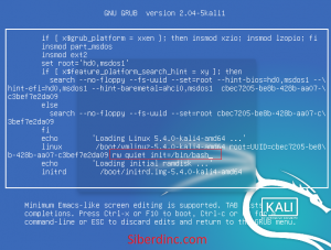 Kali Linux 2020 ve Unutulan Tüm Kali Linux Root Şifresini Değiştirmek, Kırmak
