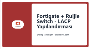 Fortigate + Ruijie Switch – LACP Yapılandırması